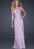 Picture of: One Shoulder Chiffon Prom Dress with Rhinestones in Purple, Style: 17259, Detail Picture 2