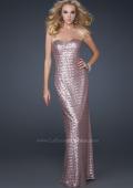 Picture of: Mermaid Inspired Prom Dress with Open Back in Pink, Style: 17368, Detail Picture 1