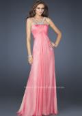 Picture of: Halter Top Dress with Beaded Straps and Draped Effect in Pink, Style: 17452, Detail Picture 2