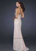 Picture of: Sexy Strapless Sequined Prom Dress with Beading and Slit in Nude, Style: 17466, Back Picture