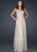 Picture of: Strapless Chiffon Dress with Sweetheart Neckline in Nude, Style: 17474, Detail Picture 1