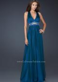 Picture of: Deep V Neck Chiffon Prom Dress with Pleating, Style: 17503, Detail Picture 1