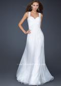 Picture of: Sweetheart Neckline Prom Dress with Twisted Back in White, Style: 17521, Back Picture