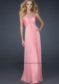Picture of: Elegant Chiffon Gown with Pleating and Beading in Pink, Style: 17527, Detail Picture 1
