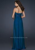 Picture of: Lightly Beaded Sweetheart Top Prom Dress with Full Skirt in Blue, Style: 17581, Back Picture