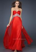 Picture of: Sweetheart Neck Long Gown with Intricate Beading in Red, Style: 17602, Main Picture