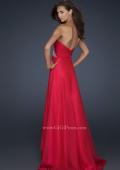 Picture of: Chiffon One Shoulder Prom Dress with Beading in Pink, Style: 17622, Back Picture
