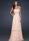 Picture of: Glam Long Prom Dress with Embellishments and Pleats in Orange, Style: 17656, Main Picture