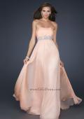 Picture of: Glam Long Prom Dress with Embellishments and Pleats in Orange, Style: 17656, Detail Picture 1