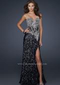 Picture of: Elegant Strapless Dress with Beads and a Sequin Skirt in Black, Style: 17669, Main Picture