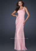 Picture of: One Shoulder Strap Dress with Pleating and Beading in Pink, Style: 17684, Main Picture