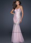 Picture of: Long Mermaid Prom Dress with Beading in Pink, Style: 17729, Main Picture