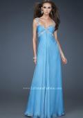 Picture of: Elegant Prom Dress with Ruched Bodice and Empire Waist in Blue, Style: 17941, Main Picture