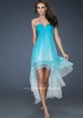 Picture of: Strapless Ombre Prom Dress with High Low Hemline in Blue
, Style: 18049, Main Picture
