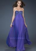 Picture of: Embellished Chiffon Prom Gown with Intricate Beading in Purple, Style: 18216, Main Picture