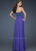 Picture of: Embellished Chiffon Prom Gown with Intricate Beading in Purple, Style: 18216, Back Picture
