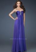Picture of: Chiffon Gown with Sweetheart Neckline and Beading in Purple, Style: 18219, Main Picture