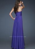 Picture of: Chiffon Gown with Sweetheart Neckline and Beading in Purple, Style: 18219, Back Picture