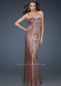 Picture of: Sequined Prom Gown with Sweetheart Neckline in Brown, Style: 18278, Main Picture