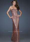 Picture of: Sequined Prom Gown with Sweetheart Neckline in Brown, Style: 18278, Detail Picture 1
