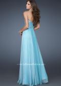 Picture of: Embellished Long Prom Dress with Sequined Bodice in Blue, Style: 18342, Back Picture