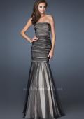 Picture of: Trumpet Style Prom Dress with Rhinestone Bodice in Black, Style: 18372, Main Picture