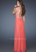 Picture of: A-line Beaded One Shoulder Dress with Ruching in Orange, Style: 18438, Main Picture