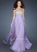 Picture of: Empire Waist Chiffon Prom Dress with Sequins and Beads in Purple, Style: 18447, Detail Picture 3