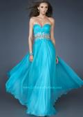 Picture of: A-line Long Prom Dress with Iridescent Stones in Blue, Style: 18482, Main Picture