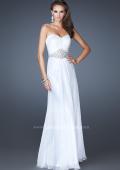Picture of: Elegant Prom Gown with Beaded and Rhinestone Waist in White, Style: 18485, Main Picture