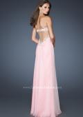 Picture of: Embellished Empire Waist Prom Dress with Lace in Pink, Style: 18494, Back Picture
