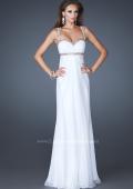 Picture of: Sweetheart Neckline Chiffon Prom Dress with Beaded Straps in White, Style: 18519, Main Picture