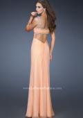 Picture of: Sweetheart Neckline Chiffon Prom Dress with Beaded Straps in Orange, Style: 18519, Back Picture
