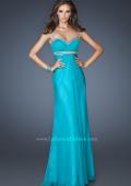 Picture of: Sweetheart Neckline Chiffon Prom Dress with Beaded Straps in Blue, Style: 18519, Detail Picture 3