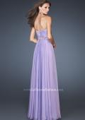 Picture of: Beaded One Shoulder A-line Long Prom Dress in Purple, Style: 18533, Back Picture