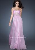 Picture of: Strapless Chiffon Long Gown with Beaded Waistline in Purple, Style: 18544, Main Picture