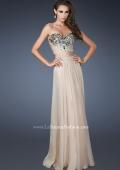 Picture of: Sweetheart Chiffon Prom Dress with Multi Colored Stones in Nude, Style: 18551, Main Picture