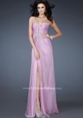Picture of: Strapless Sweetheart Neckline Dress with Back Pleating in Purple, Style: 18571, Main Picture