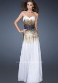 Picture of: A-line Prom Dress with Sequin Detail in White, Style: 18592, Main Picture