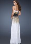 Picture of: A-line Prom Dress with Sequin Detail in White, Style: 18592, Back Picture