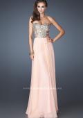 Picture of: Stone Embellished Prom Dress with Sequins and Cut Outs in Orange, Style: 18602, Main Picture