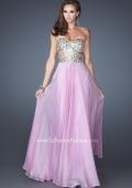Picture of: Stone Embellished Prom Dress with Sequins and Cut Outs in Purple, Style: 18602, Detail Picture 4