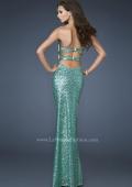 Picture of: Sweetheart Neckline Long Prom Dress with Sequins in Green, Style: 18648, Back Picture