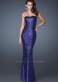 Picture of: Sweetheart Neckline Long Prom Dress with Sequins in Blue, Style: 18648, Detail Picture 1