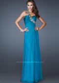 Picture of: Sweetheart Neckline Prom Dress with Multi Colored Stones in Blue, Style: 18673, Detail Picture 3
