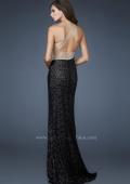 Picture of: One Shoulder Sweetheart Neckline, Ruched Prom Dress in Black, Style: 18684, Back Picture