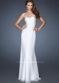 Picture of: Strapless Gown with Sweetheart Neck and Low Open Back in White, Style: 18761, Main Picture