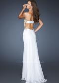Picture of: Strapless Gown with Sweetheart Neck and Low Open Back in White, Style: 18761, Back Picture
