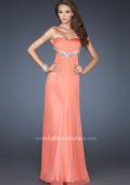 Picture of: Glam Chiffon Prom Dress with Sweetheart Neck and Beads in Orange, Style: 18796, Main Picture