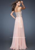 Picture of: Short Strapless Prom Dress with Detachable Chiffon Skirt in Orange, Style: 18872, Back Picture